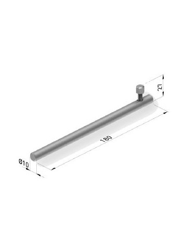 PASADOR CERROJILLO INOX 10X170MM CORTAVIENTO 