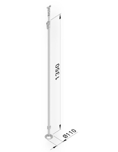 APOYO TELESCOPICO O PUNTAL PARA TERMINAL TOLDO -PRECIO UNIDAD<---GAVIOTA