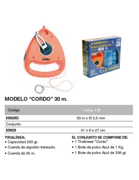 Conjunto de "CORDO" + Azulete de 336grs + Azulete de 1Kg 30 x 9 x 27