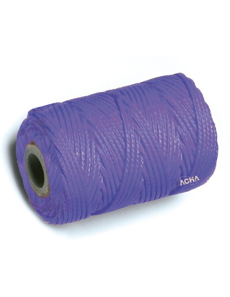 Bobina de cuerda de atirantar de polipropileno trenzado VIOLETA 50 m. x 1,7mm