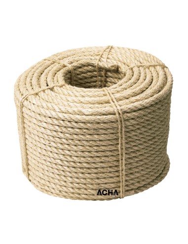 Bobina de cuerda de sisal. 4 Cabos 100 m. x 12mm