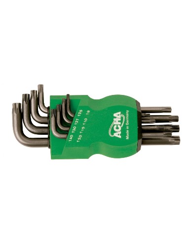 Juego-petaca de 8 llaves Torx  acod. Pav.