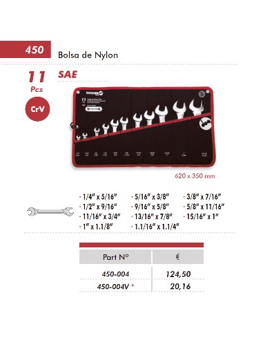 BOLSA DE NYLON 11PZAS VACIA