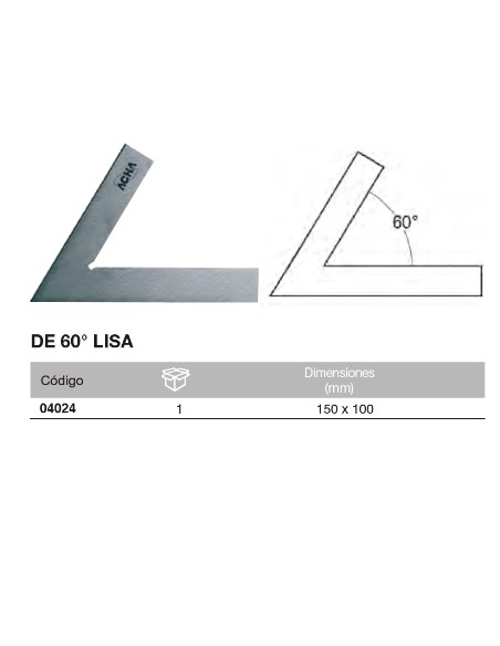 Escuadra de acero de 60
