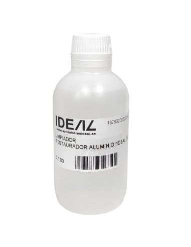 LIMPIADOR, QUITA PEGAMENTO, RESTAURADOR ALUMINIO *IDEAL 200 ML