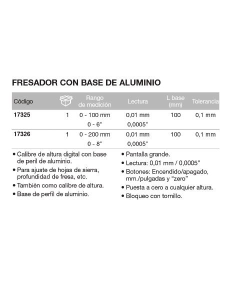 Calibre de altura / Gramil digital Econ